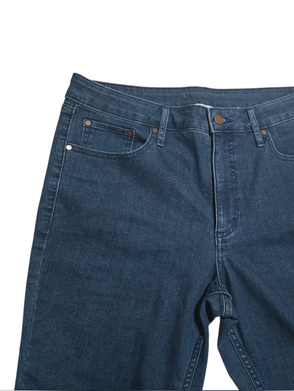 Beautiful QvC Womens Dark Blue Classic Flare Jeans 12P